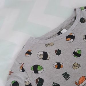 Cute Sushi Graphic Top